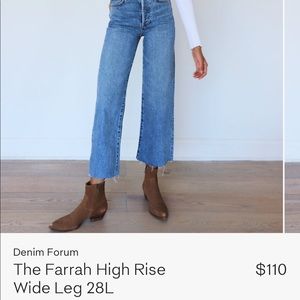 The Farrah High Rise Wide Leg 28L